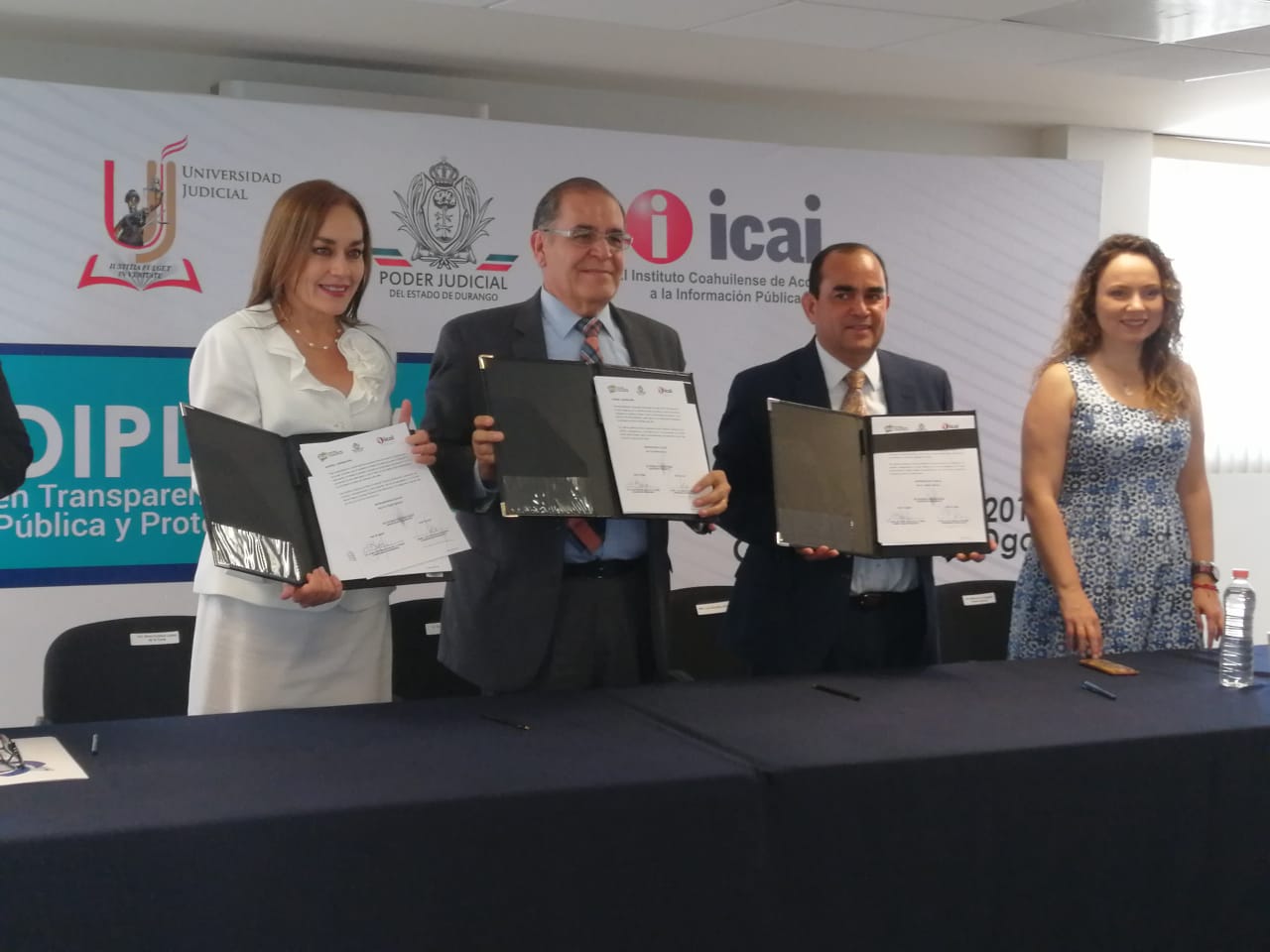 Firman ICAI, IDAIP y Poder Judicial de Durango convenio para Diplomado en Transparencia, Acceso a la Información Pública y Protección de Datos