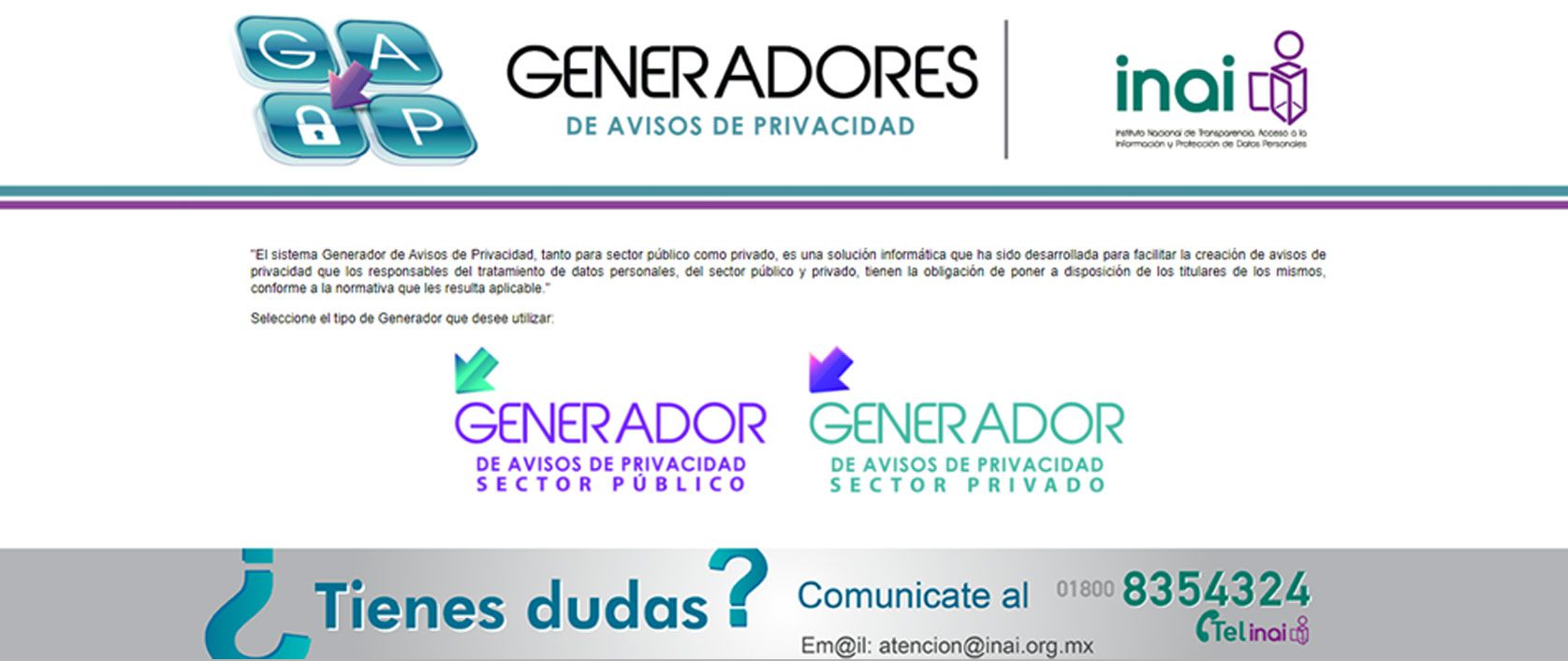 Generador de Avisos de Privacidad